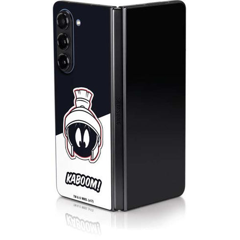 Looney Tunes Retro Marvin The Martian Galaxy Z Fold5 5G Skin